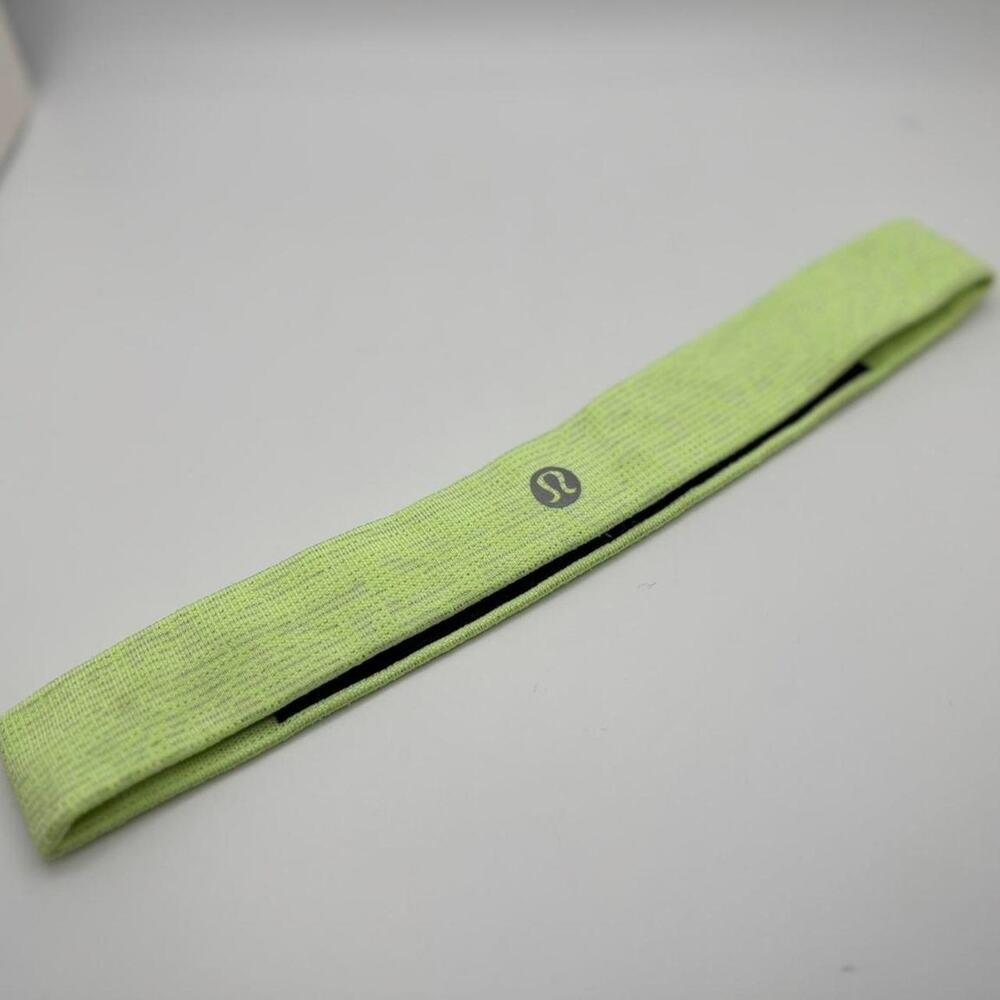 LuluLemon Bright Highlighter Yellow Green Skinny Athletic Headband